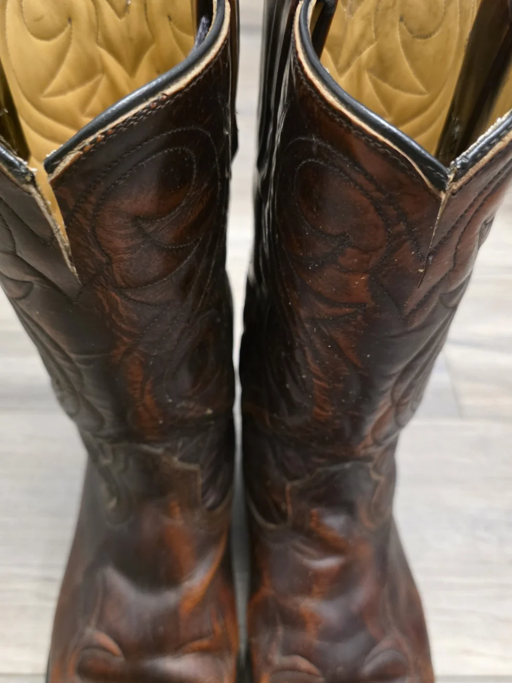ACME Brown Leather Western Cowboy Boots